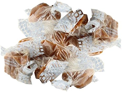 Valentines Day Red Gift Box 1/2lb. Gourmet Caramel Candy- All Natural Gluten Free (Sea Salt Caramel)
