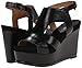 Nine West Women's Valonia Leather Wedge Sandal