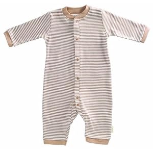 Tadpoles Organic Double Knit Cotton Footless Snap Front Romper