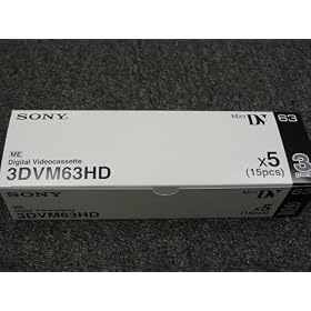 Click here to buy SONY DVM63HD 63 MINUTE MINIDV HD VIDEOTAPE *15 PACK HIGH DEFINITION by Sony.
