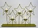 Gold Glitter Christmas 5-Star Tealight Holder