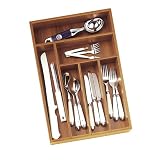Lipper International 8878 Bamboo Deep Flatware Organizer