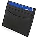 Genuine Leather Minimalist Wallet 7 Card Slots Front Pocket Wallet Card Case Blk