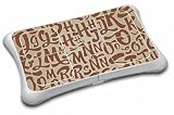 ALPHABET Design Wii Fit Balance Board Vinyl Skin Decal Cover Sticker Protector (Matte Finish)