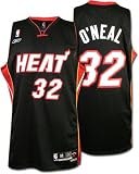 Shaquille O'Neal Black Reebok NBA Swingman Miami Heat Jersey