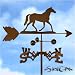 Outdoor Living : HORSE - QUARTER Weathervane