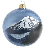 Ornaments To Remember Pacific NW: Mt. Saint Helens (Before/After) Hand-Blown Glass Ornament