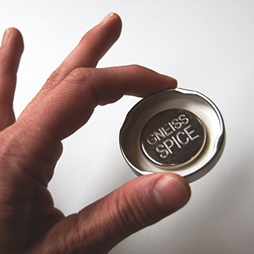 Everything Spice Kit: 24 Magnetic Jars Filled with Standard Organic Spices / Hanging Magnetic Spice Rack. (Silver Lids)