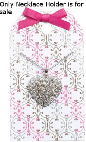 Count of 50 New Retails Romantic Necklace Holder 2-1/2"W x 4-1/2"H