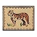 ID 0761 Tiger Picture Patch Zoo Badge Portrait Embroidered Iron On Applique