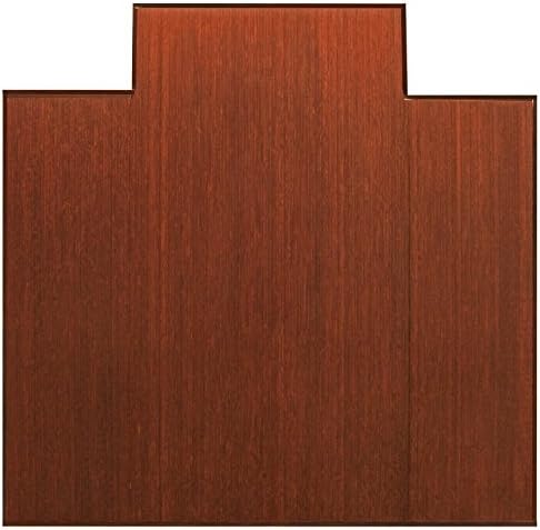 Bamboo Foldable Dark Cherry 44" x 52" Lip 5/16" Thickness Chair Mats