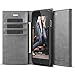 elago® [Leather Wallet] - [3 Card Slots][Cash Pocket][Magnetic Latch] – for iPhone 6/6S Plus (Dark Grey)
