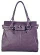 LSQ00235DP Purple Deyce 'Jennifer' Quality PU Close-Out High Quality Women/Girl Fashion Designer Work School Office Lady Student Handbag Shoulder Bag Purse Totes Satchel Clutches Hobos