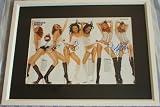 Drew Barrymore, Cameron Diaz & Lucy Liu autographed Charlie's Angels Maxim centerfold matted & framed