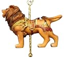 Carousel Merry-Go-Round Wild Lion Christmas Ornament