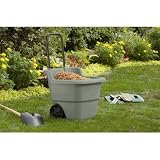 Suncast LC1250D 15.5-Gallon Capacity Poly Rolling Lawn Cart