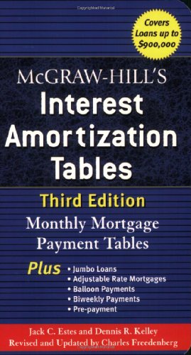 McGraw-Hill's Interest Amortization Tables, Third Edition