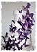 3D Butterfly Wedding Cake Topper Set Multi-Sized Purple (46x Butterflies)