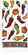 Ritz Kitchen Wears Print Velour Kitchen Towel, Peppers