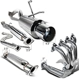 51FxEJHGlcL. SL160  Honda Civic Ex Dx Lx Exhuast Catback System, Header, Test Pipe