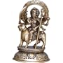 Hindu Goddess Durga Figurine Sitting on Lion