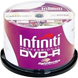Infiniti Lightscribe V2 16x Dvd-r 4.7GB Gold Cakebox (50pk) - RS16xDVDMRLS50