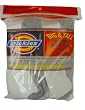 Dickies Men's Big and Tall Stain Resister Work Socks - White Crew (6 pair)