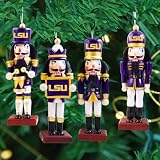 LSU - Nutcracker Ornament (4 pack)
