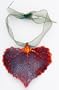 Leaf Ornament or Pendant - Iridescent Cottonwood Leaf