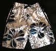 US Apparel Boys 8-20 Swim Trunks - Solid with Flowers (2 color choices)