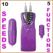 Dual Bullet Vibrators 10 Speed Purple
