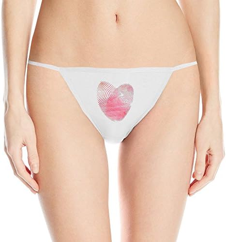 Womens Creative Fingerprint Love Adult Exotic Thong Underwear
