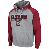 NCAA South Carolina Gamecocks Ash-Garnet Atlas Pullover Hoodie Sweatshirt