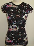 Celebrity Babe Womens Rainbow Starlet Print T-Shirt