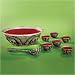 8 Piece Skull Punch Bowl Set