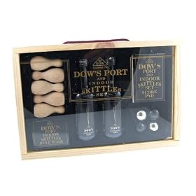 Dows Midnight Port & Miniature Skittles game Gift Set