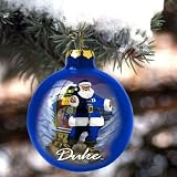 NCAA Duke Blue Devils Hand-Painted Art-Glass Ornament