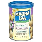 Mauna Loa Salted Teriyaki Wasabi Nuts, 4.5-Ounce Tins (Pack of 4)