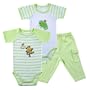 Hudson Baby Rainforest 2 Bodysuits and Pants - Green, 9-12 Months