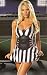 Sexy Adult Halloween Costume Referee (Large, Black)
