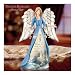 Thomas Kinkade The Light Of Peace Collectible Porcelain Angel Figurine With Charms by The Bradford Editions