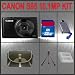Canon PowerShot S95 Digital Camera + Huge Accessories Package Including 32GB SDHC Memory Card + NB-6L Extra Replacement Li-ion Battery Pack + Hi-Speed SD Card Reader + Table Top Tripod + Carrying Case + Kit