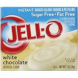 Jell-O Sugar-Free Instant Pudding & Pie Filling, White Chocolate, 1-Ounce Boxes (Pack of 24)