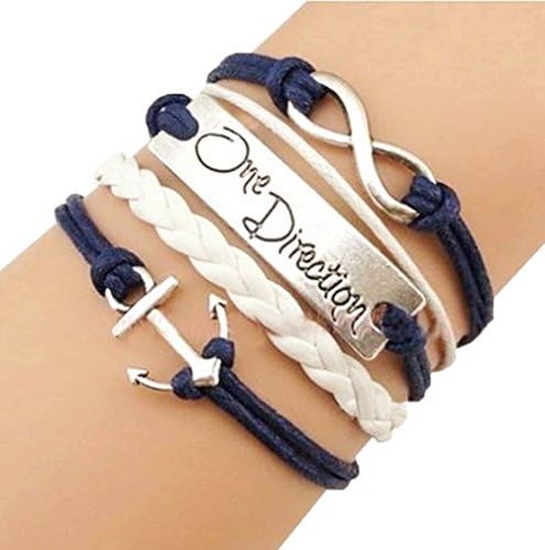 Eudaemonia life Vintage Silver One Direction Ancher Bracelet