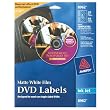 AVERY DVD LABELS MATTE WHITE FOR INK JET PRINTERS