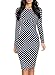 Miusol® Women's Classic Long Sleeve Polka Dot Wedding Brigesmaid Dress