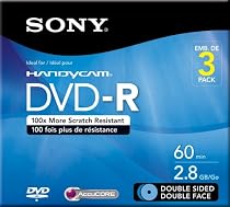 8CM Double Sided DVD-R (3 pack)