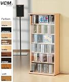 VCM 25203 VCM CD/DVD-Turm ""Vetro"" f&uuml;r 150 CDs, buche