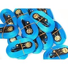 SETPREIS 4 ST�CK! Zurrgurte Spanngurte Ratschengurte blau 800 Kg 4 meter En12195-2
