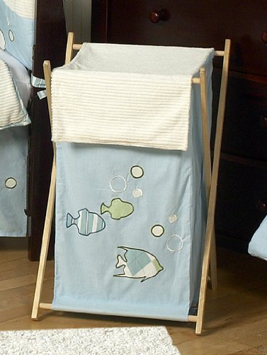 JoJo Designs Baby and Kids Clothes Laundry Hamper - Go Fish